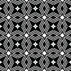  Geometric vector pattern with Black and white colors. Seamless abstract ornament for wallpapers and backgrounds.