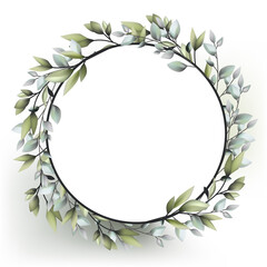 wedding decoration wreath with nature plant
