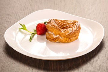 Sweet ring with cottage cheese