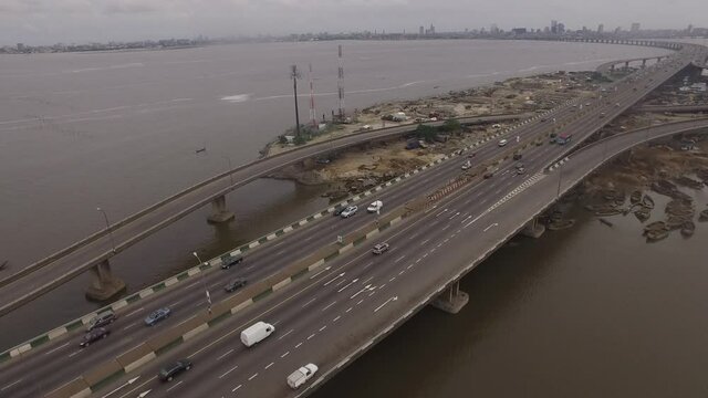 Shot of Lagos bridge, Lagos Nigeria