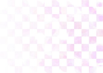 ピンク色の四角形が連なる水彩風イラスト