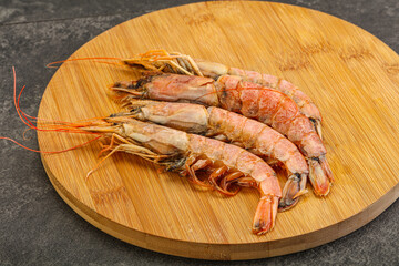 Tasty big Langoustine over the board