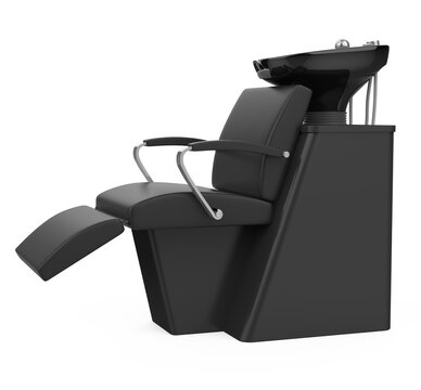 Salon Shampoo Chair Isolated