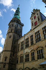Fototapeta premium Medieval Kronborg Castle on the Oresund Strait. Helsingor, Denmark