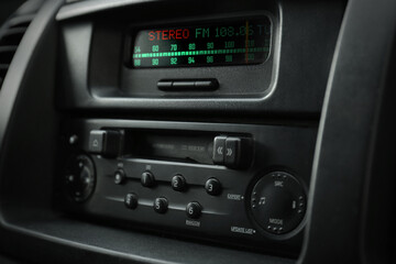 Modern radio receiver in car