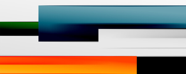 Multicolored lines background. Design template for business or technology presentations, internet posters or web brochure covers