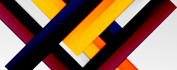 Color abstract lines trendy geometric background for business or technology presentation, internet poster or web brochure cover, wallpaper