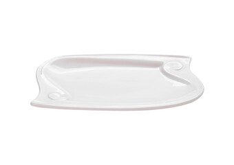 Ceramic plate isolated on a white background.