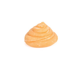 Coconut palm sugar isolated on the white background