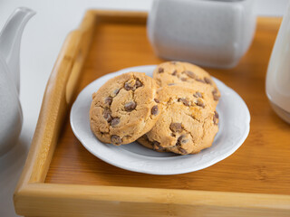 close up of biscuits on a tray