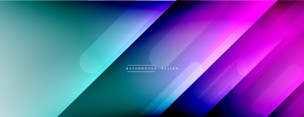 Dynamic lines abstract background. 3D shadow effects and fluid gradients. Modern overlapping forms