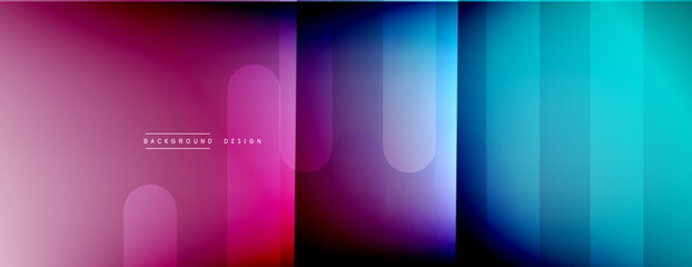 Fototapeta premium Dynamic lines abstract background. 3D shadow effects and fluid gradients. Modern overlapping forms