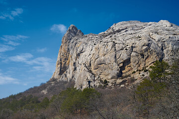 Picturesque rocks. Mountain landscape. Beautiful mountains.