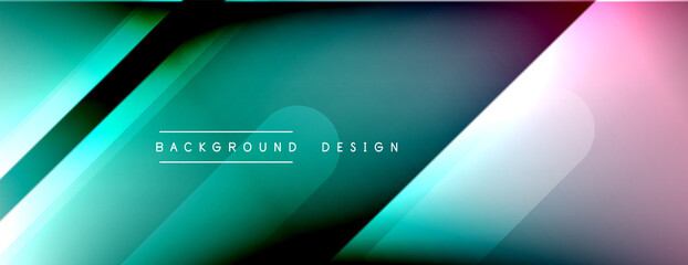 Dynamic lines abstract background. 3D shadow effects and fluid gradients. Modern overlapping forms