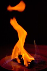 Fototapeta premium Devil on Fire