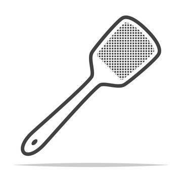 Fly swatter icon vector isolated