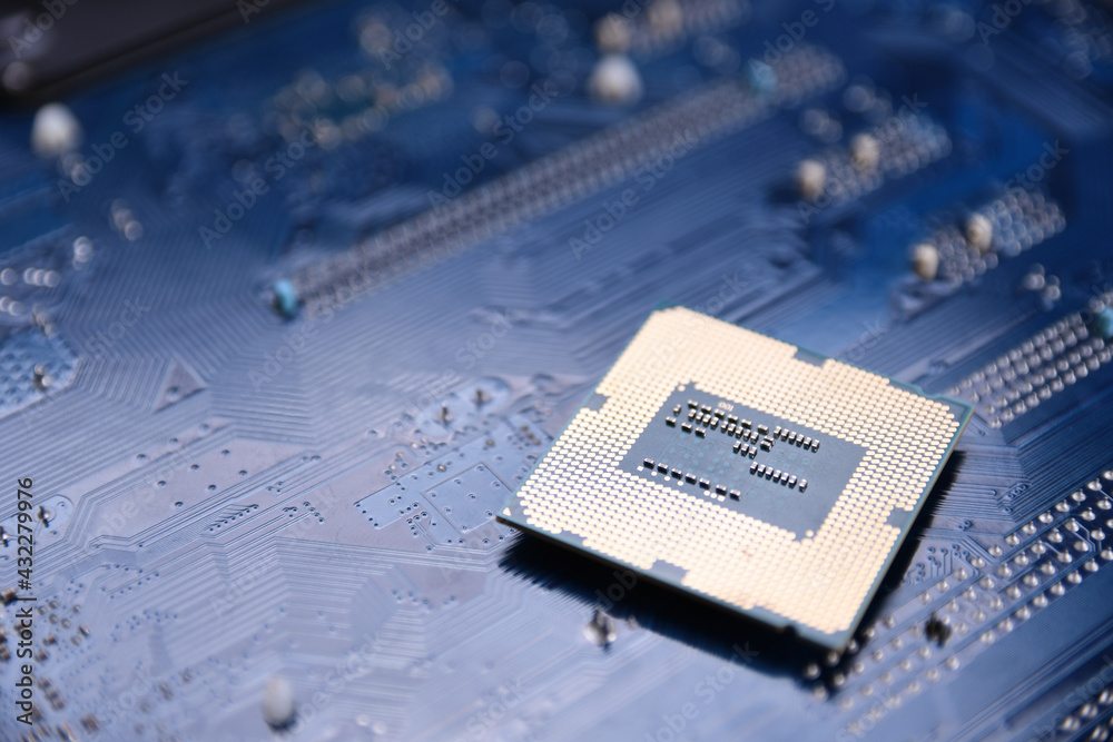 Poster circuit board. technology background. central computer processors cpu concept. motherboard digital c