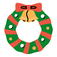 シンプルなクリスマスリース