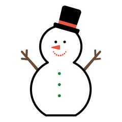 かわいい雪だるま