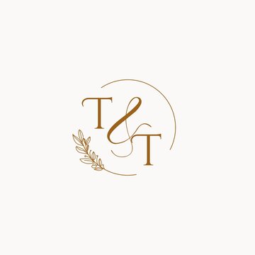 TT initial wedding monogram logo