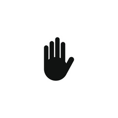 simple palm icon on white background