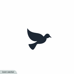 Naklejka premium pigeon icon illustration