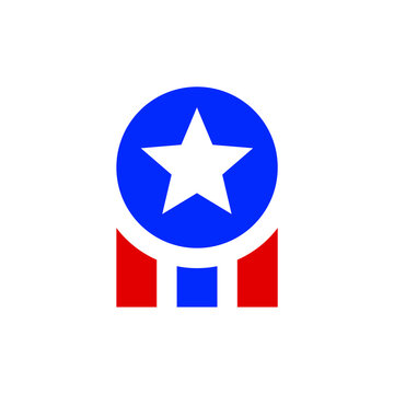 logo icon with american theme