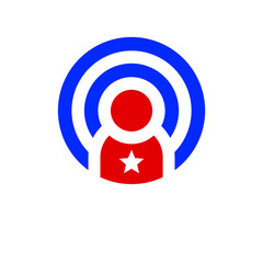 logo icon with american theme