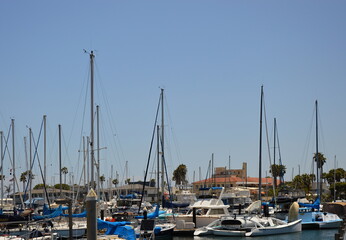 Fototapeta na wymiar Marina am Pazifik in Santa Barbara, Kalifornien