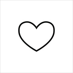 Romantic Heart Icon vector flat design in trendy style for Marriage Celebration on white background