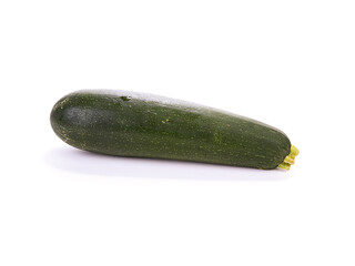 Zucchini on white background