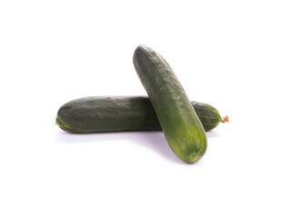 Cucumber on white background