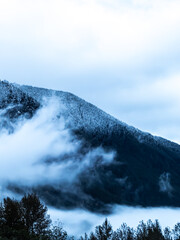 clouds over mountain