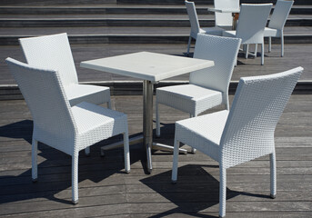 tables and chairs