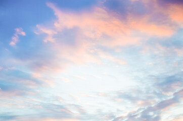 abstract background pink and blue sky