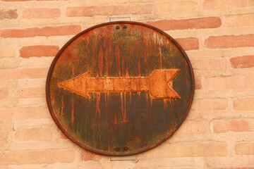 sign on brick wall
