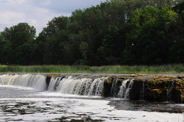 Ventas Rumba Waterfall on the Venta river. Kuldiga, Latvia