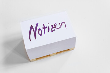 Notizblock für wichtige Infos