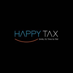 Modern and unique happy tax logo design