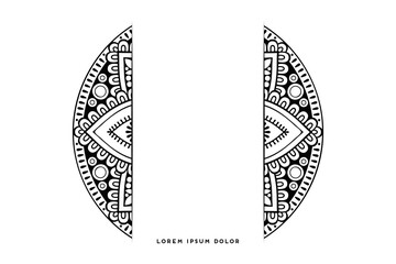 Dreamy wallpaper with mandala pattern