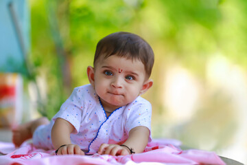 cute little indian child portrait