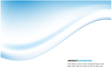 Blue Light Wave Abstract Background