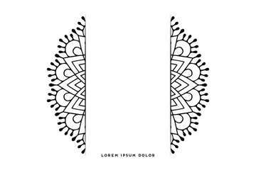 Dreamy wallpaper with mandala pattern