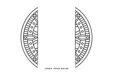 Dreamy wallpaper with mandala pattern