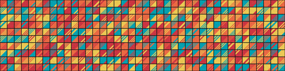 Abstract Geometric Pattern generative computational art illustration