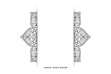 Dreamy wallpaper with mandala pattern