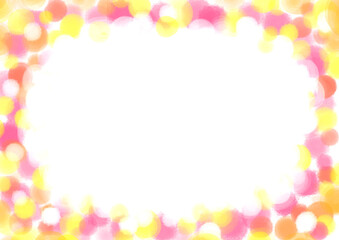 Fototapeta premium カラフルなパステルラインのスクエアフレーム・Square frame with colorful pastel lines