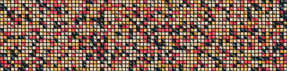 Abstract Geometric Pattern generative computational art illustration