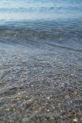 water on the beach