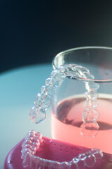 Invisible bracket aligners
